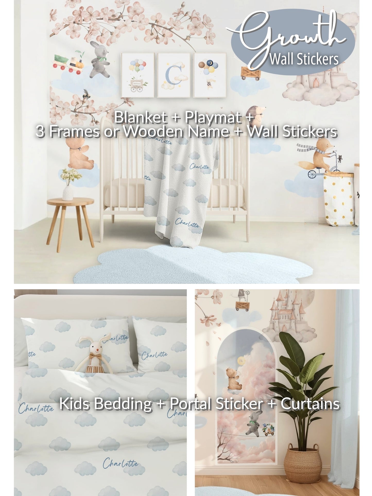 Animal Castle Dream World Nursery Set