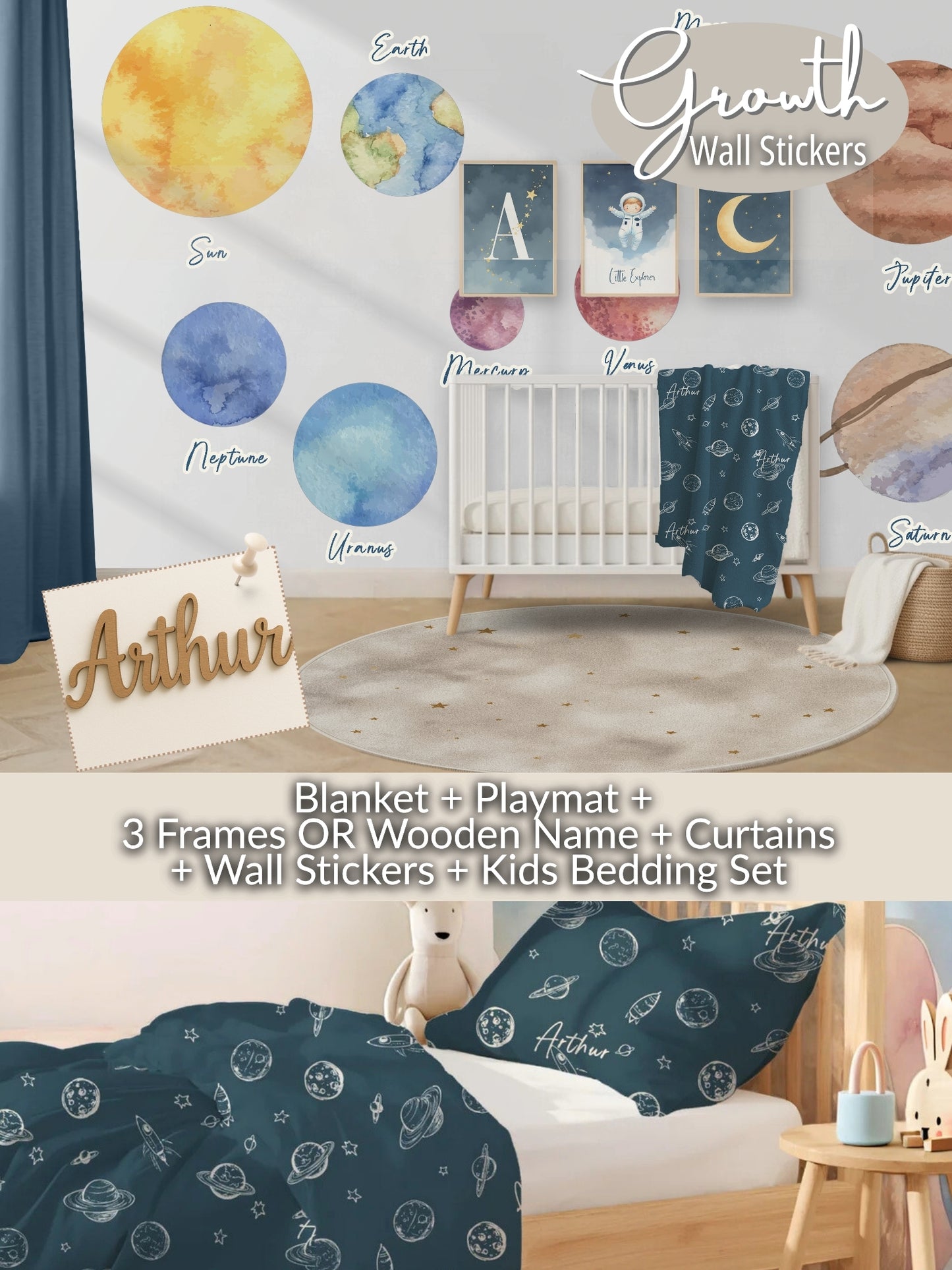 Space Astronaut Universe Nursery Set