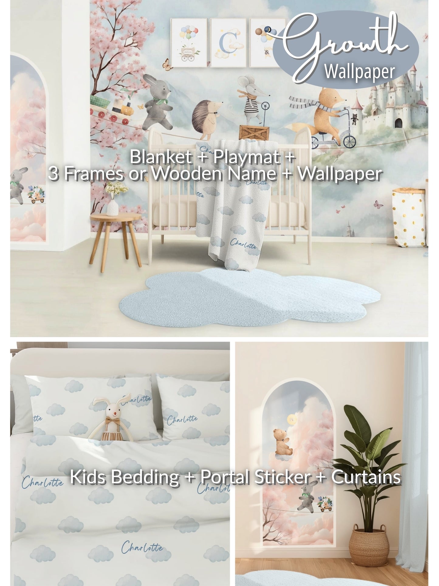 Animal Castle Dream World Nursery Set