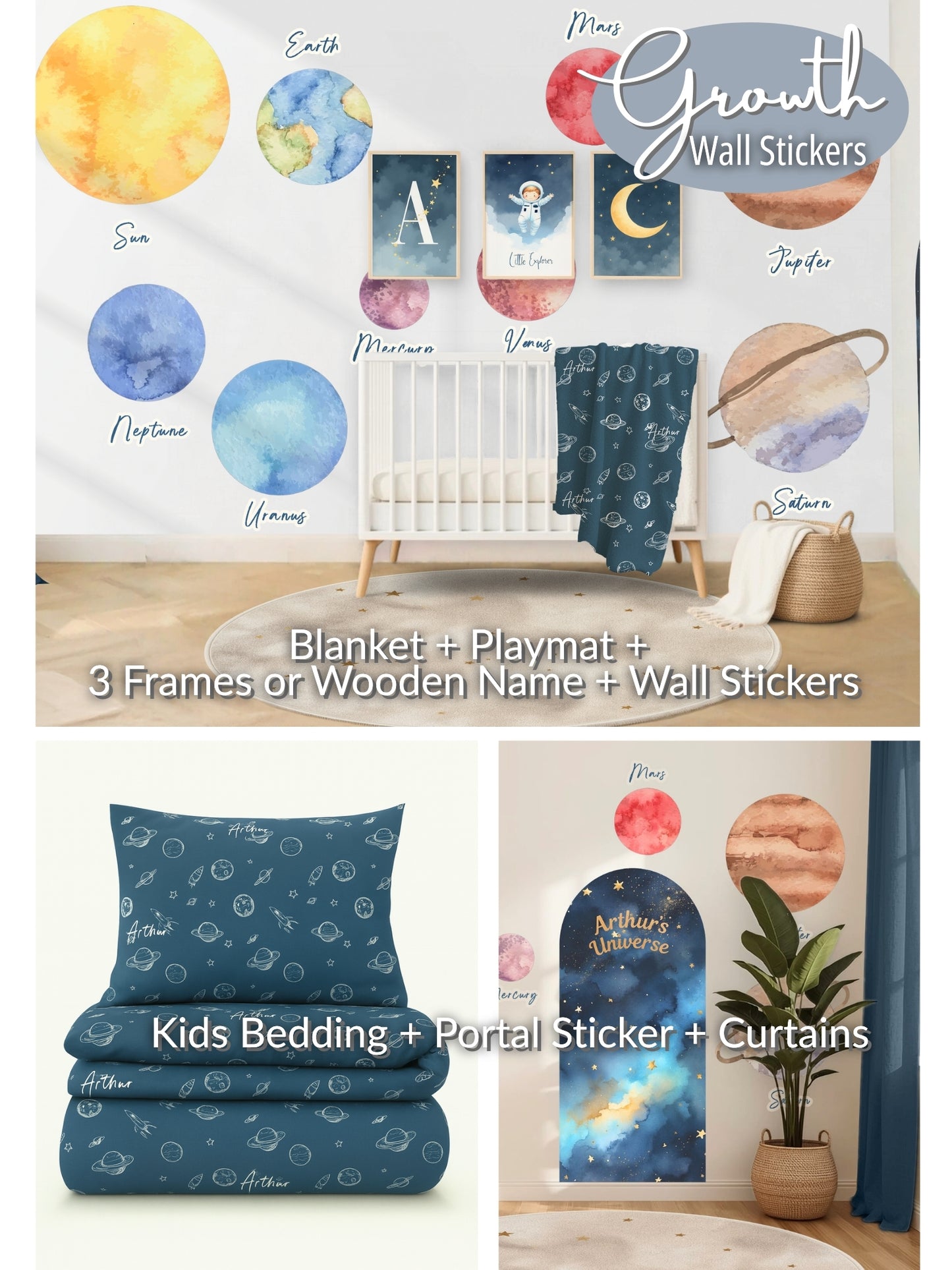 Space Astronaut Universe Nursery Set