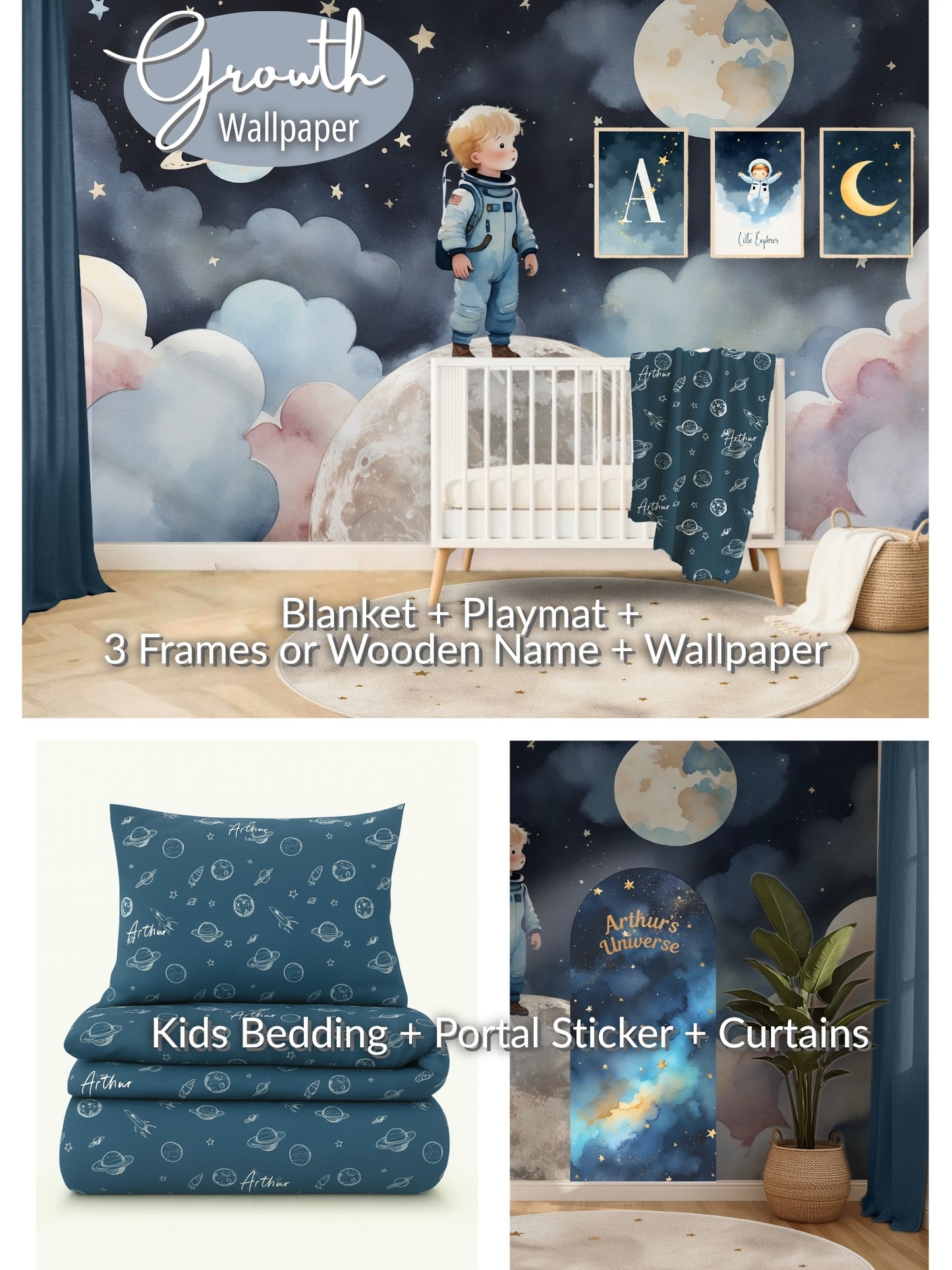 Space Astronaut Universe Nursery Set