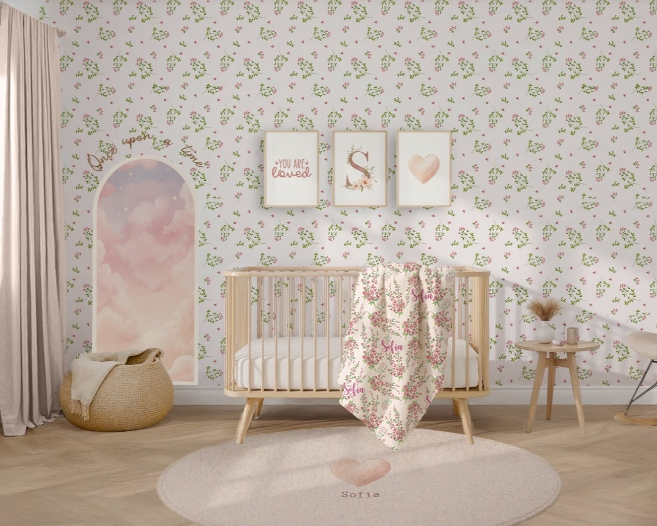 Floral Nursery Wallpaper Peel & Stick