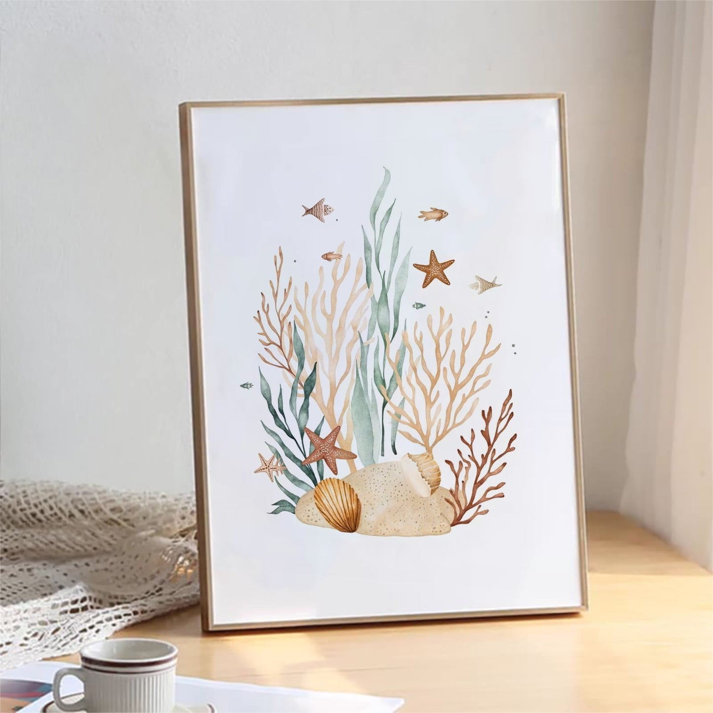 Wall-Art Set - Girl Under The Sea