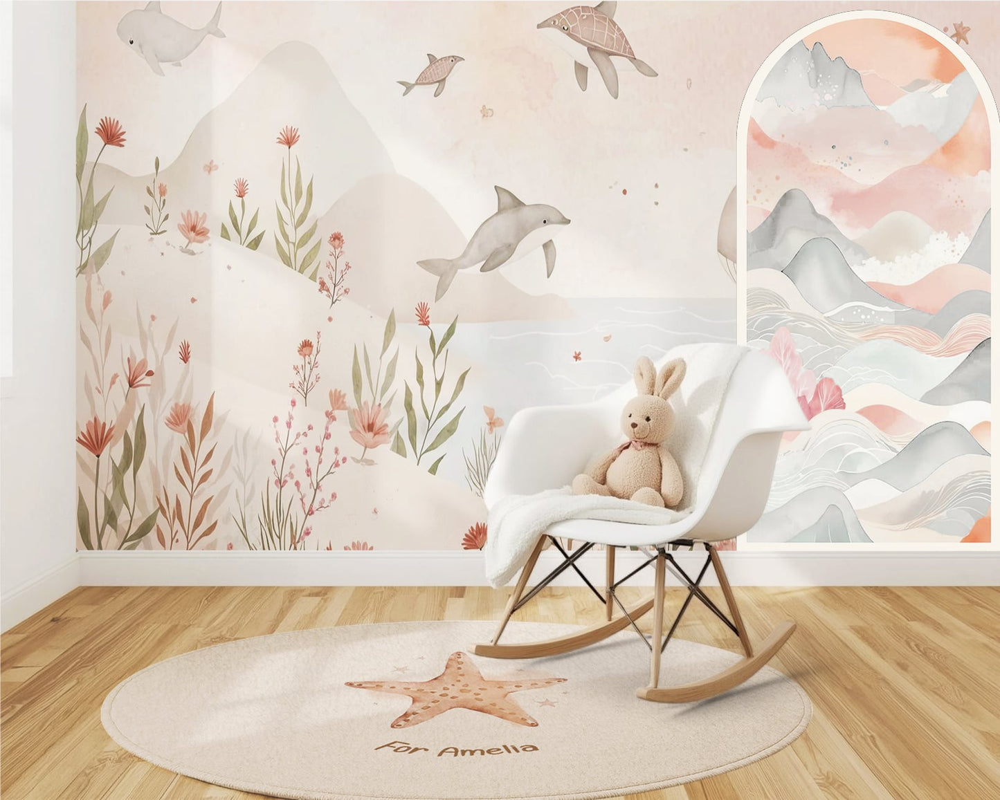 Dream Portal Sticker – Under The Pink Sea Arch Wall Decal