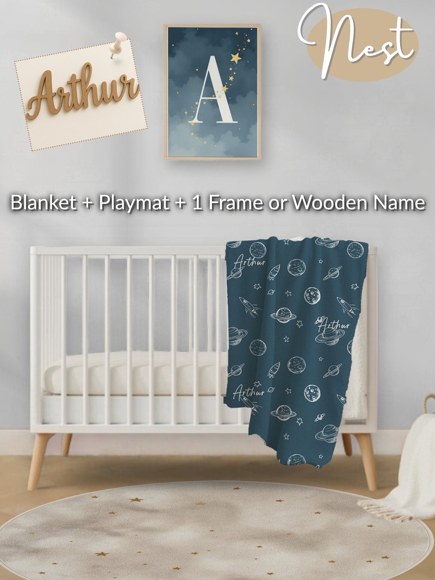 Space Astronaut Universe Nursery Set