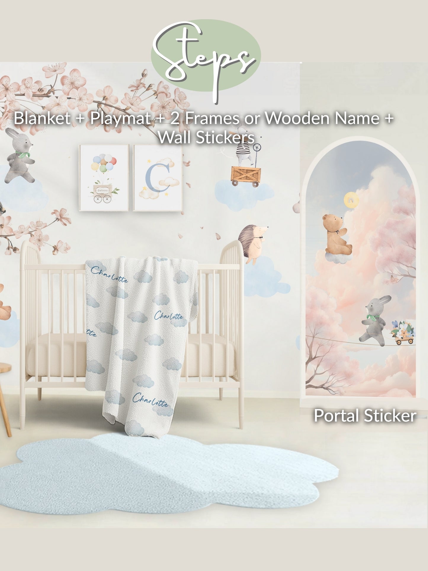 Animal Castle Dream World Nursery Set