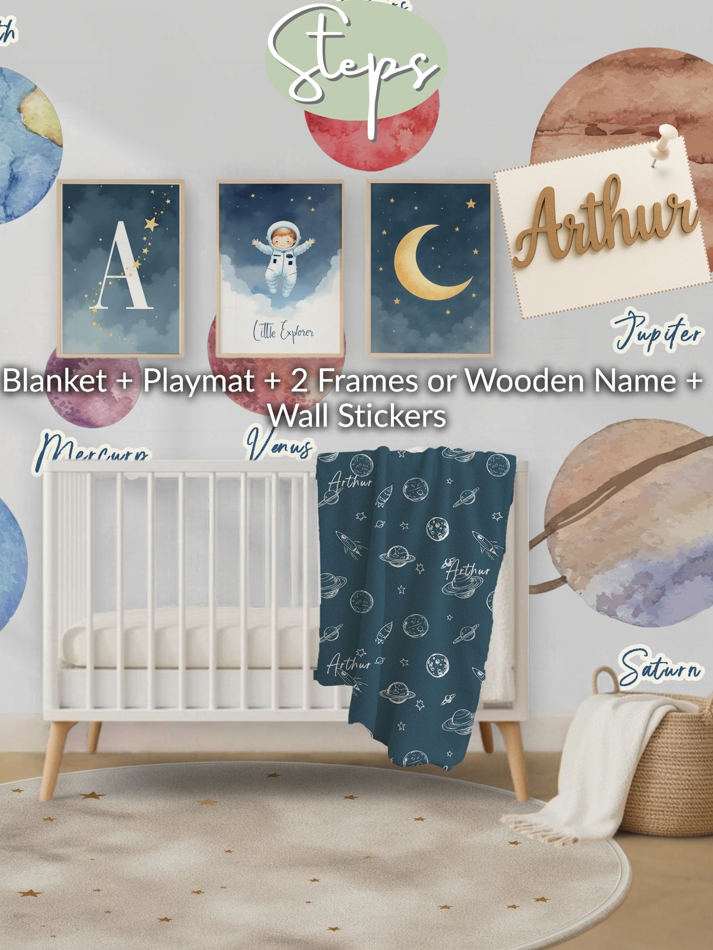 Space Astronaut Universe Nursery Set