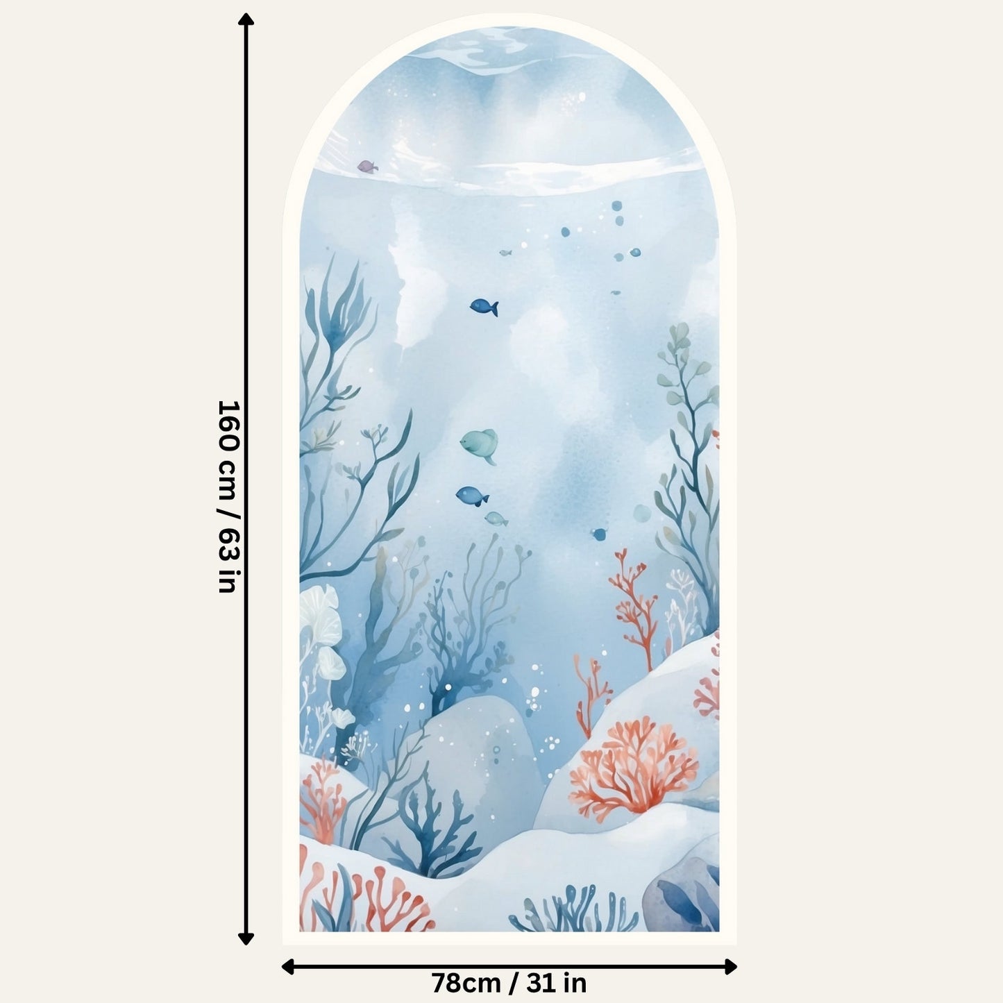 Dream Portal Sticker – Under The Blue Sea Arch Wall Decal
