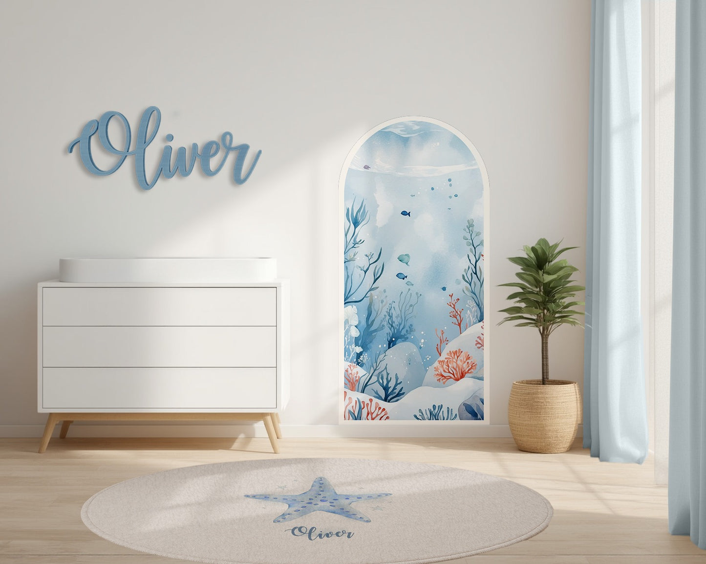 Dream Portal Sticker – Under The Blue Sea Arch Wall Decal