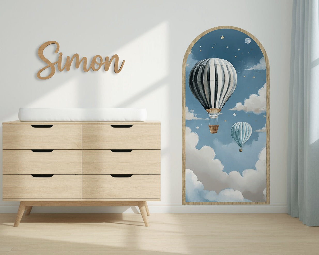 Dream Portal Sticker – World Map Arch Wall Decal