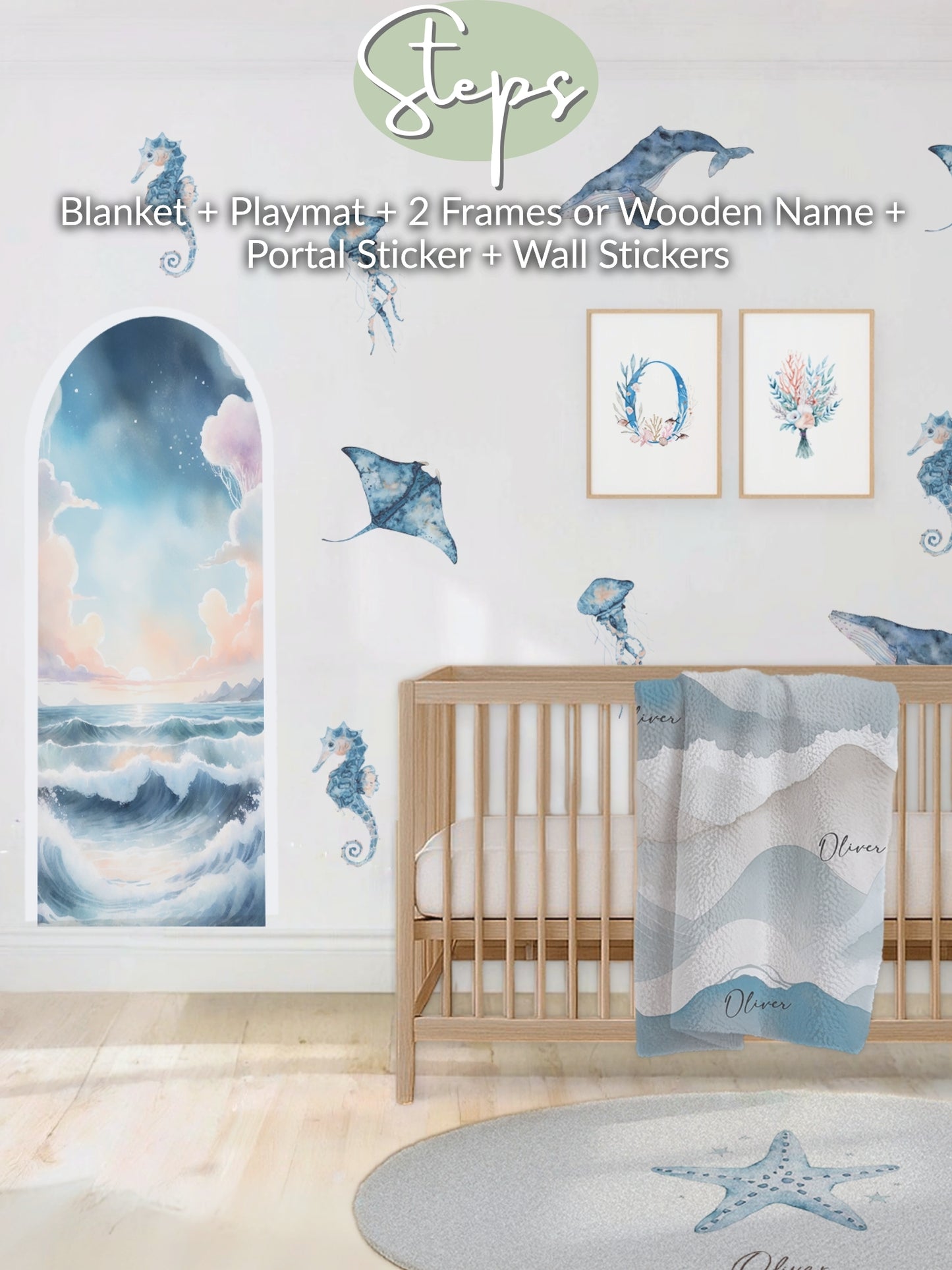 Whale Dreams Nursery Set