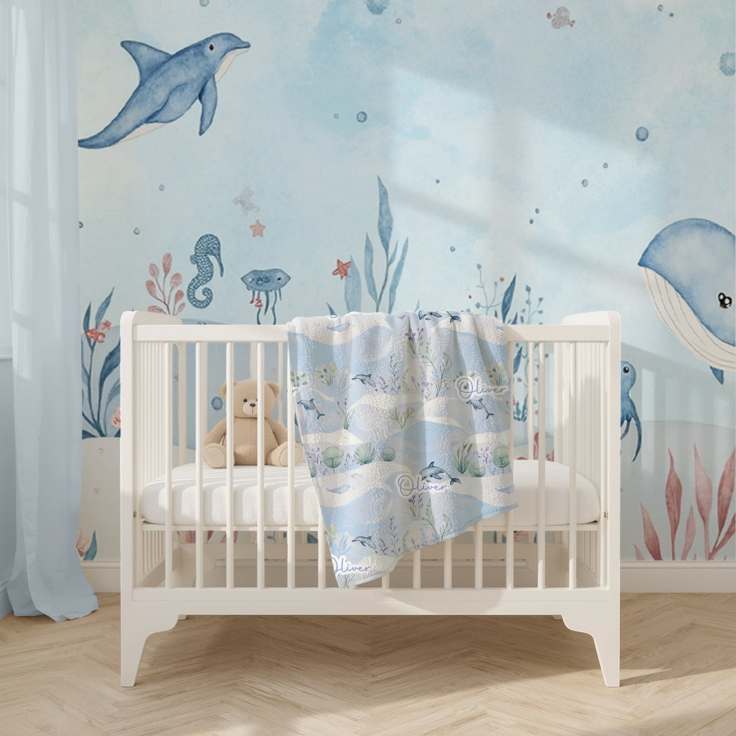 Personaliseerde Babydeken met Vliegtuig Ontwerp – Aanpassingsnaamdeken voor Jongens – Zachte Vacht Babykamer Throw – Geboortegeschenk, Babyshower Present