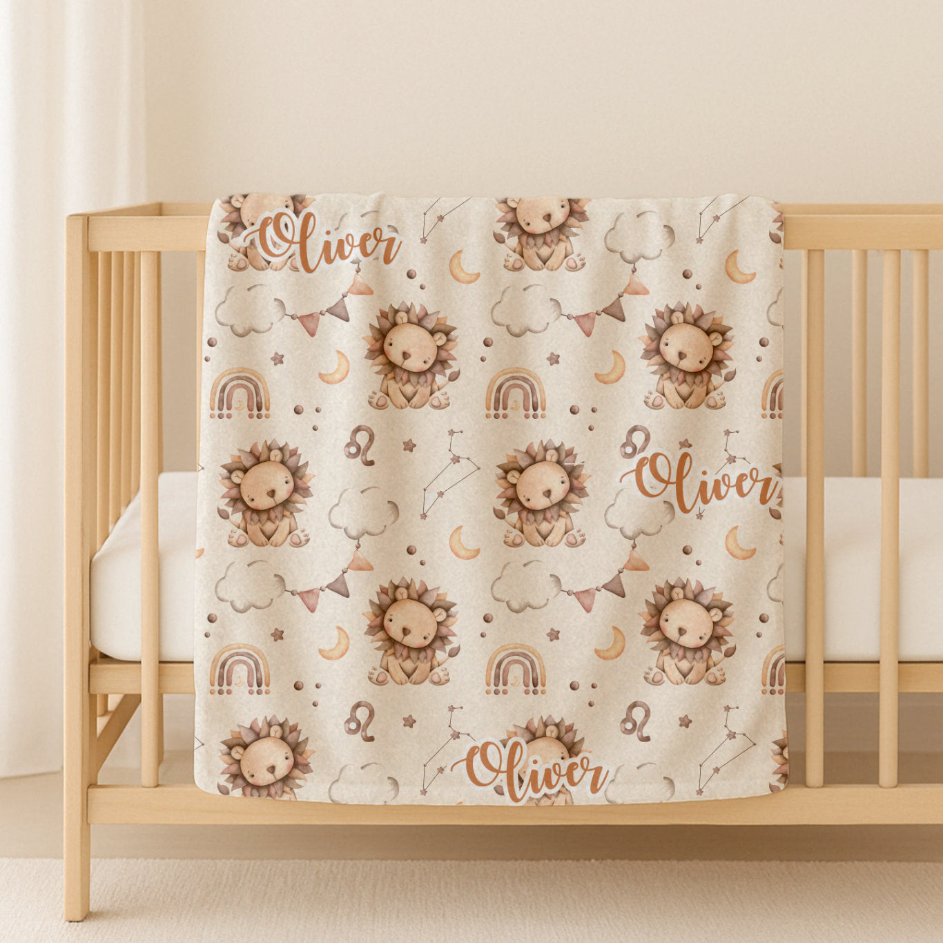 Boho Personalized Baby Blanket