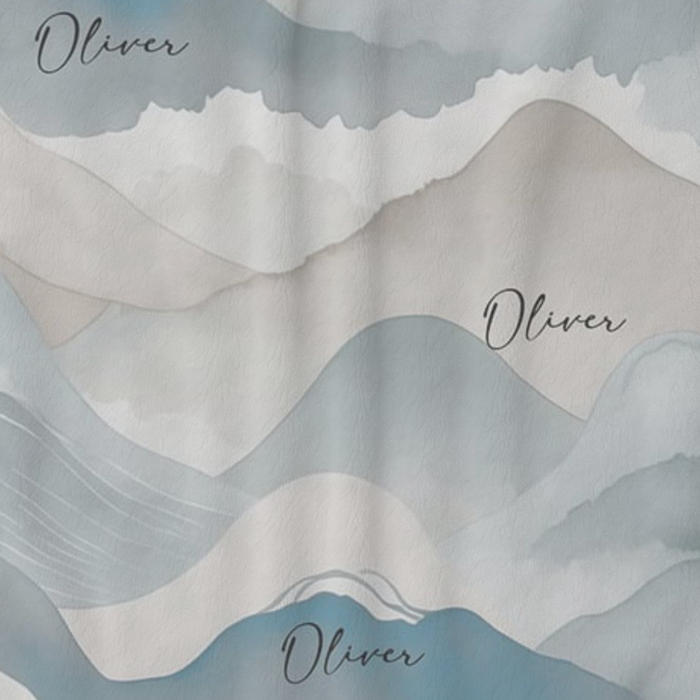 Couverture bébé personnalisée Forêt d'hiver – Nom brodé personnalisé, couverture douce pour bébé, cadeau pour nouveau-né et décoration de chambre d'enfant)