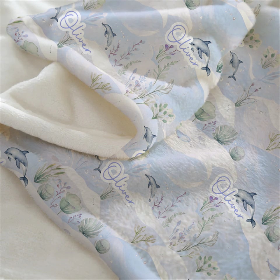 Personaliseerde Babydeken met Vliegtuig Ontwerp – Aanpassingsnaamdeken voor Jongens – Zachte Vacht Babykamer Throw – Geboortegeschenk, Babyshower Present