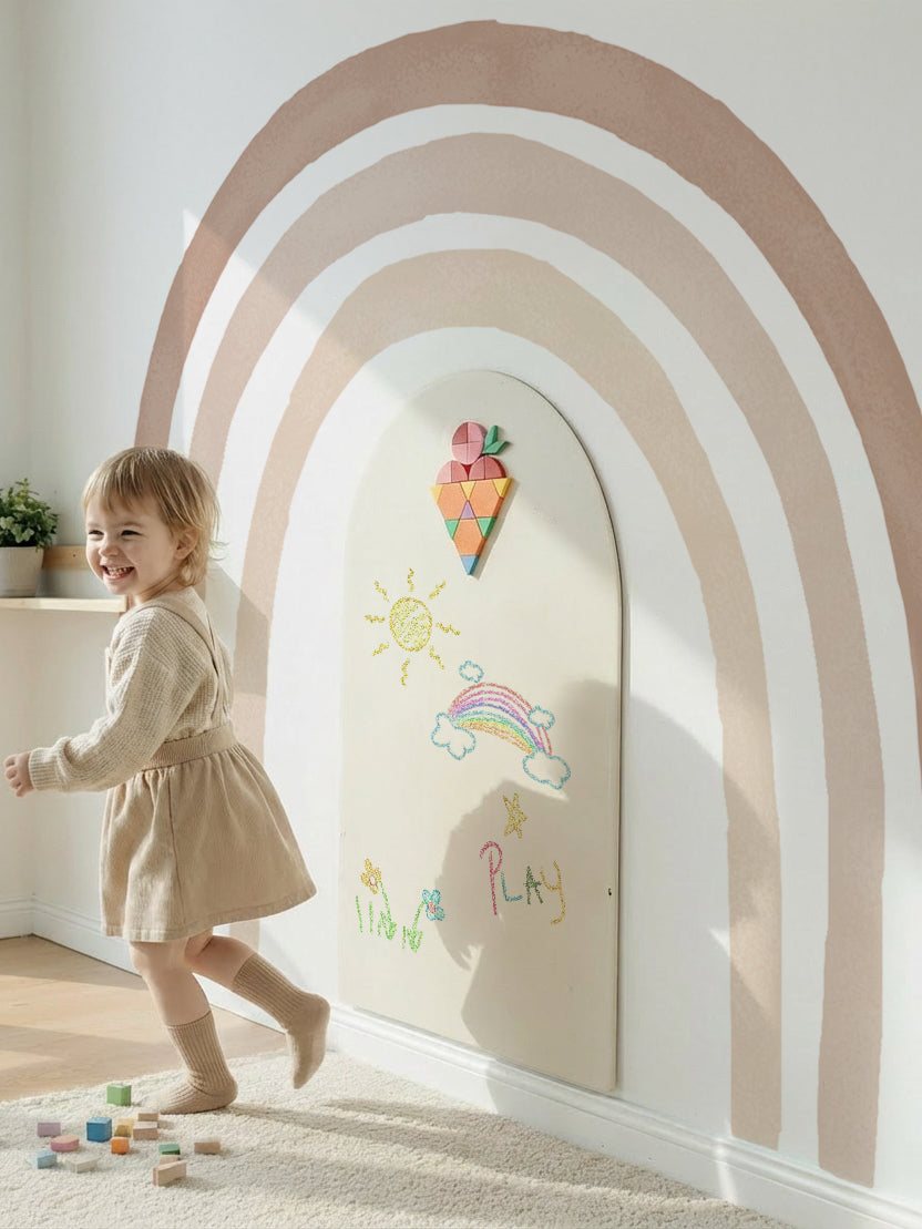 Boho Sand Rainbow Magnetic Playroom Set