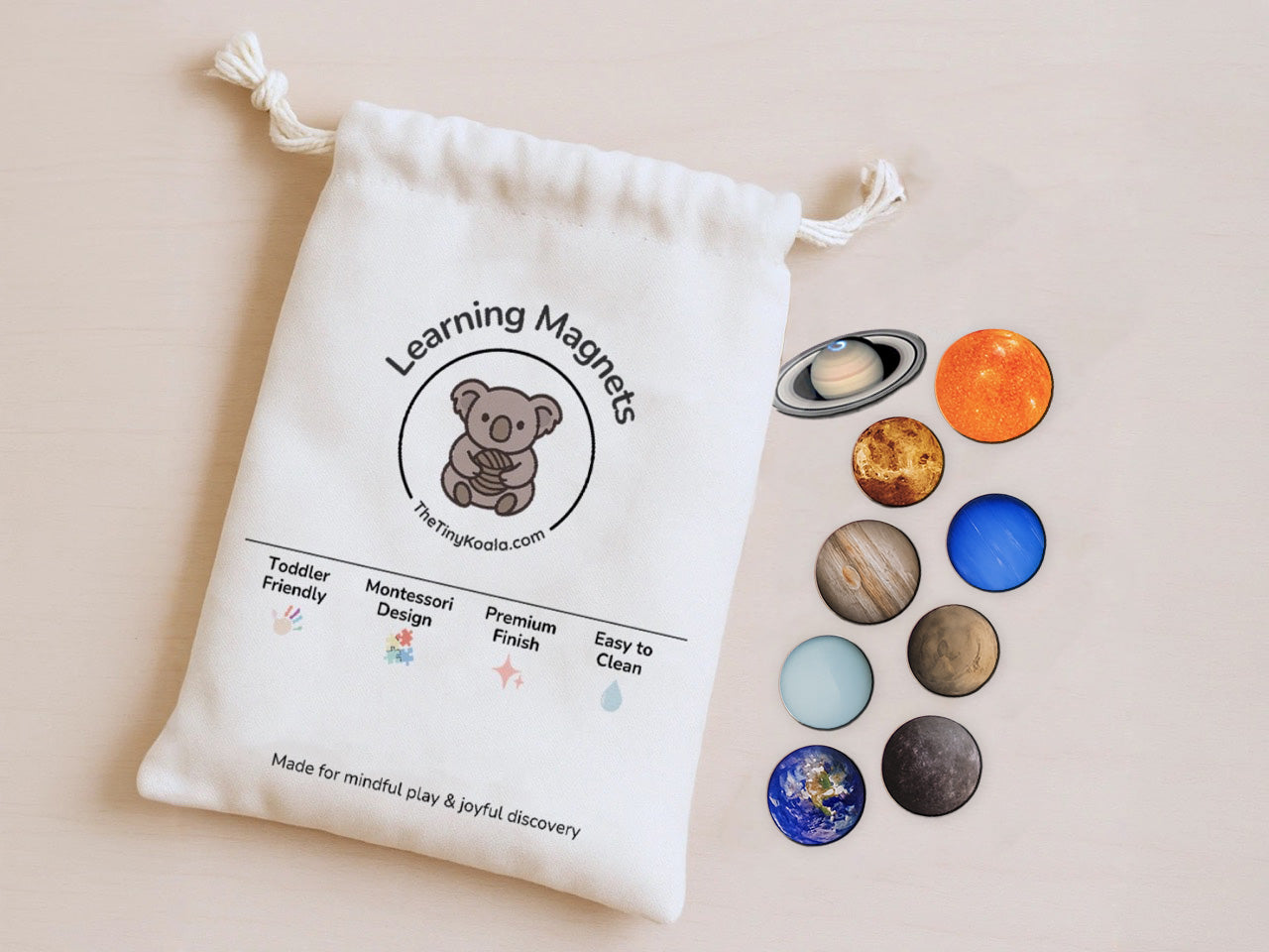 Planets Solar System Magnets (9 pcs)