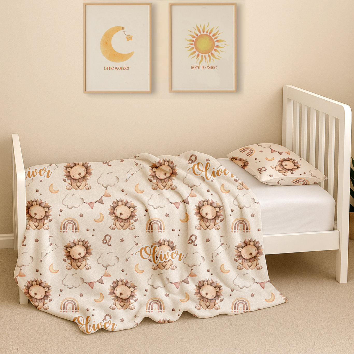 Boho Personalized Baby Blanket