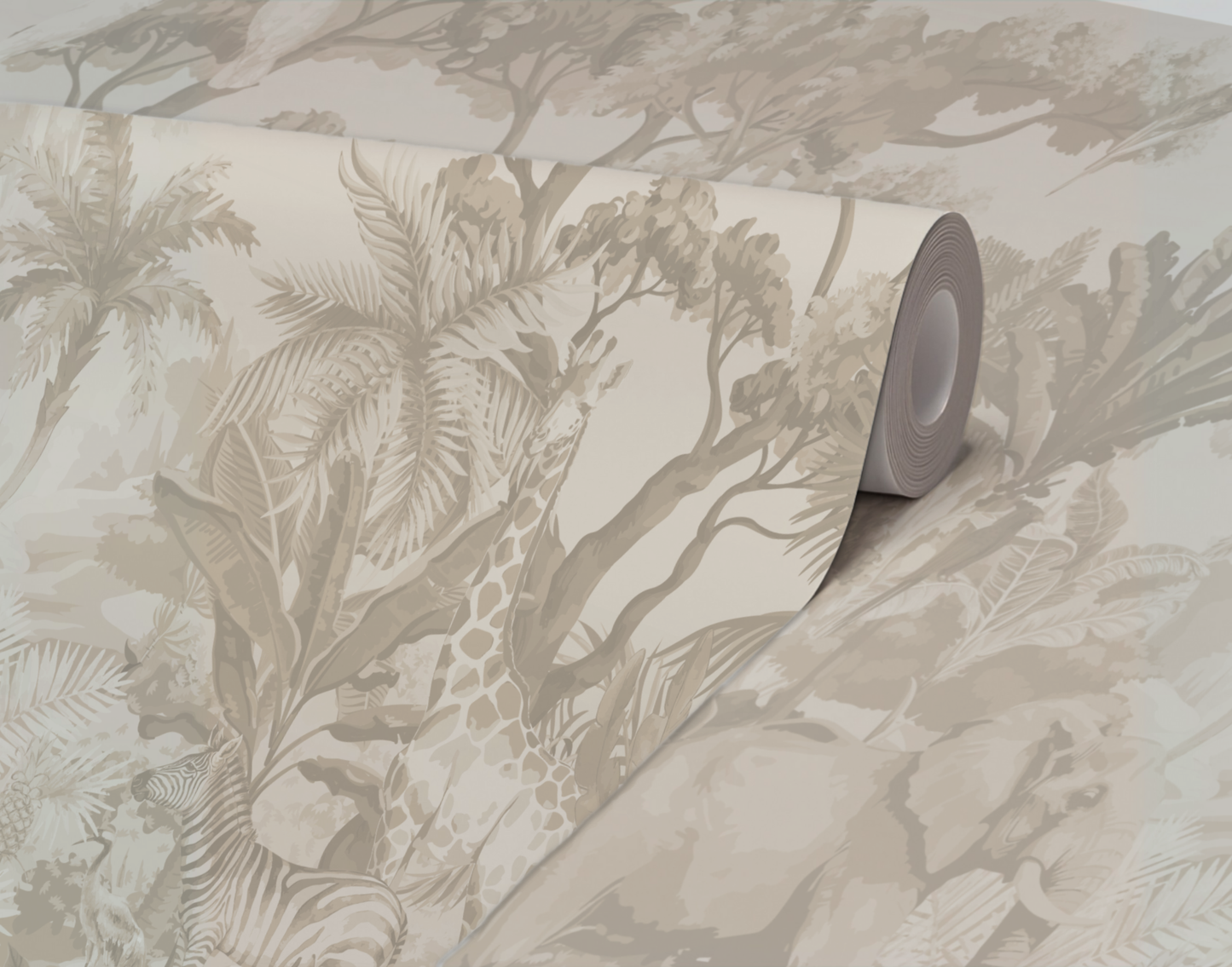 Vintage Safari Wallpaper Peel & Stick