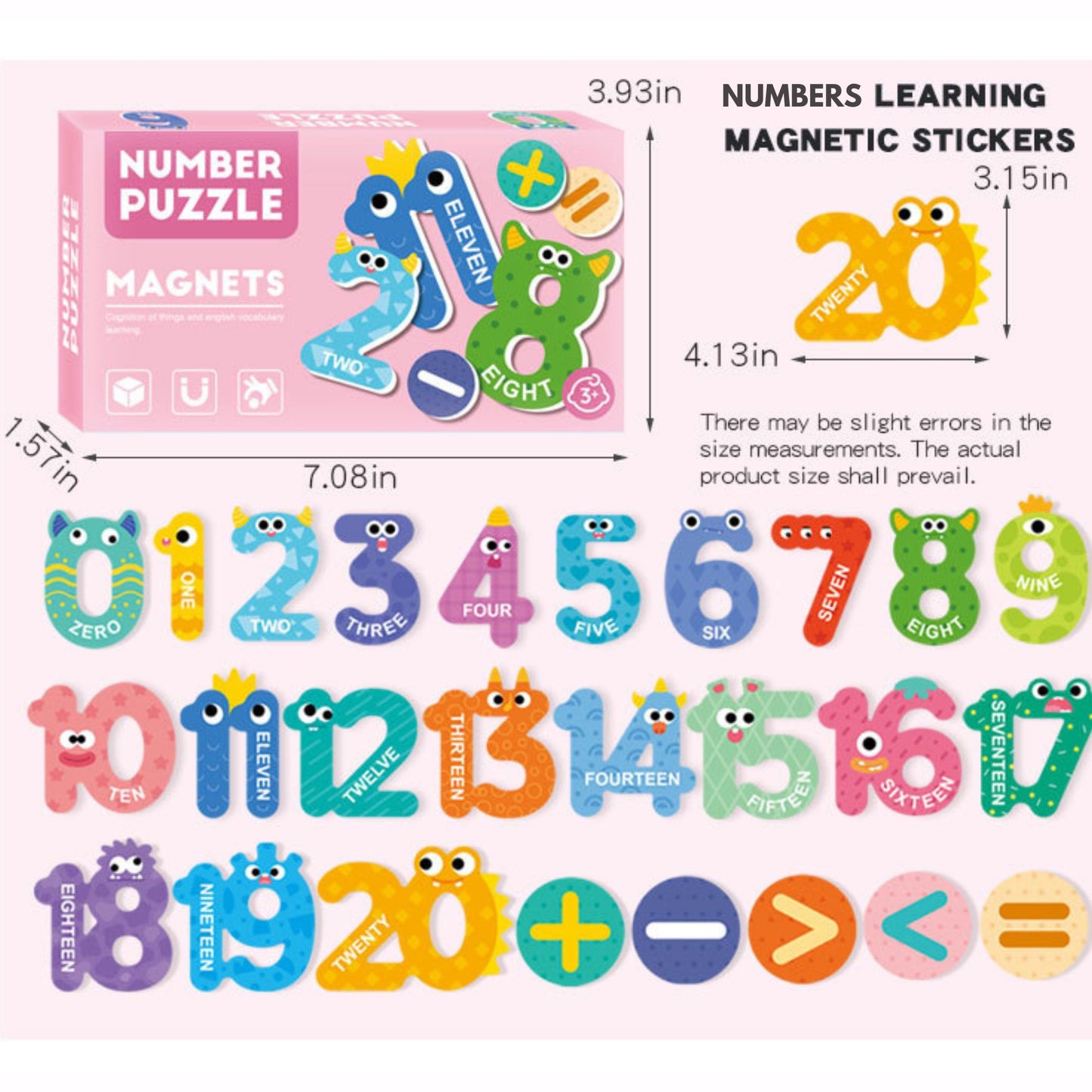 Magnetic Puzzle - Numbers