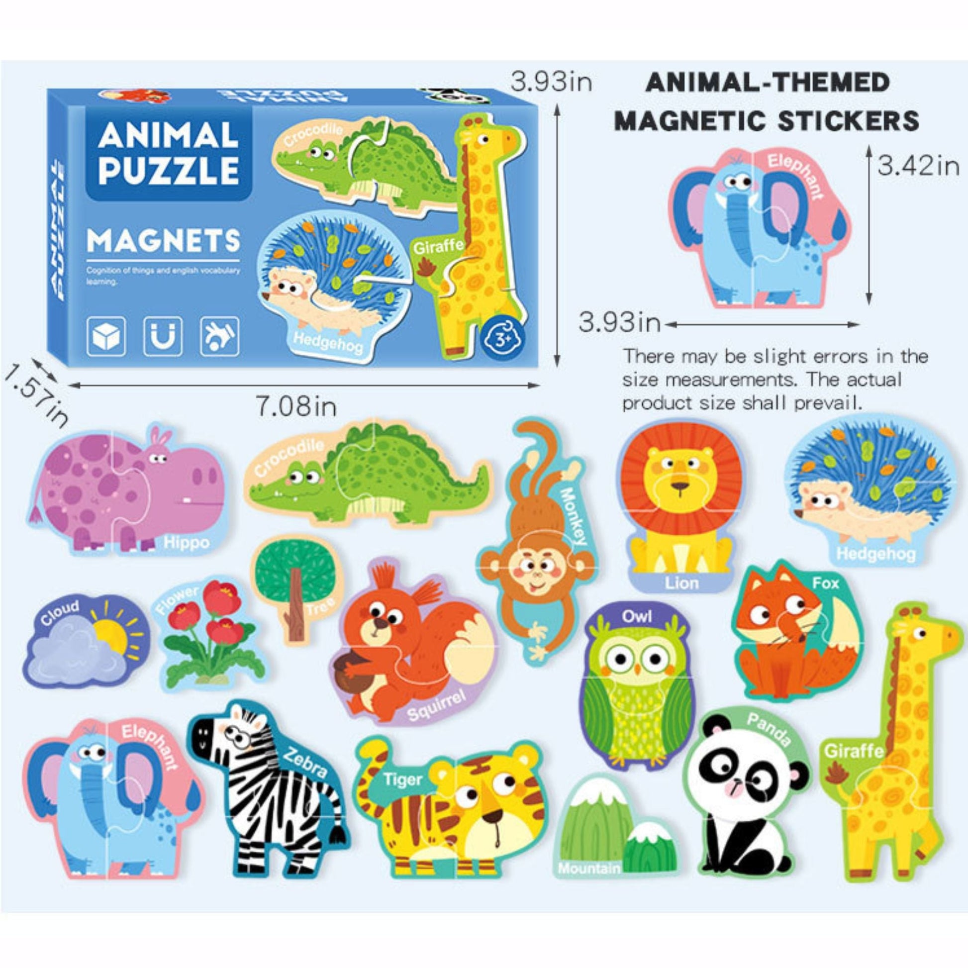 Animal-themed Puzzle Magnets