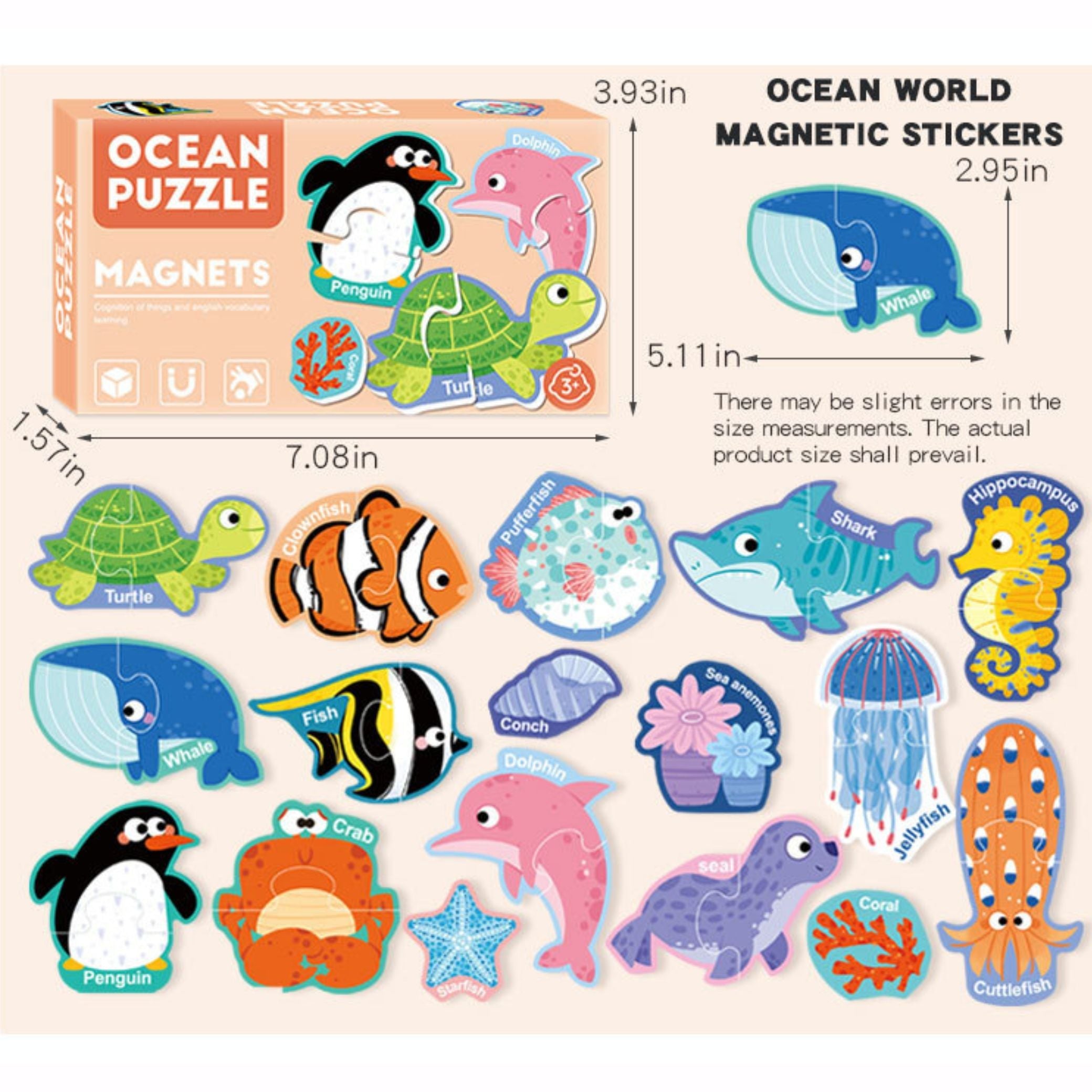 Ocean Puzzle Magnets