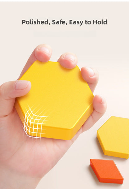 Magnetic Tangram Puzzles - Montessori Learning (225 pcs)