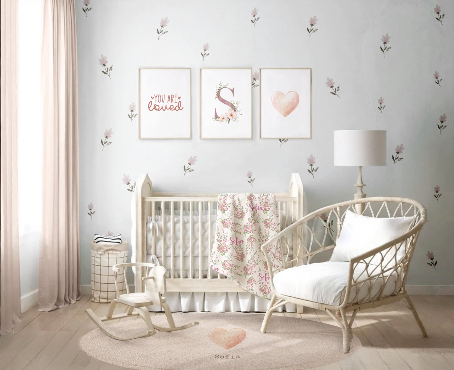 Floral Nursery Set