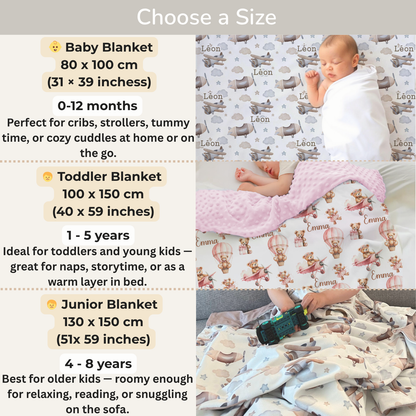 Boho Personalized Baby Blanket