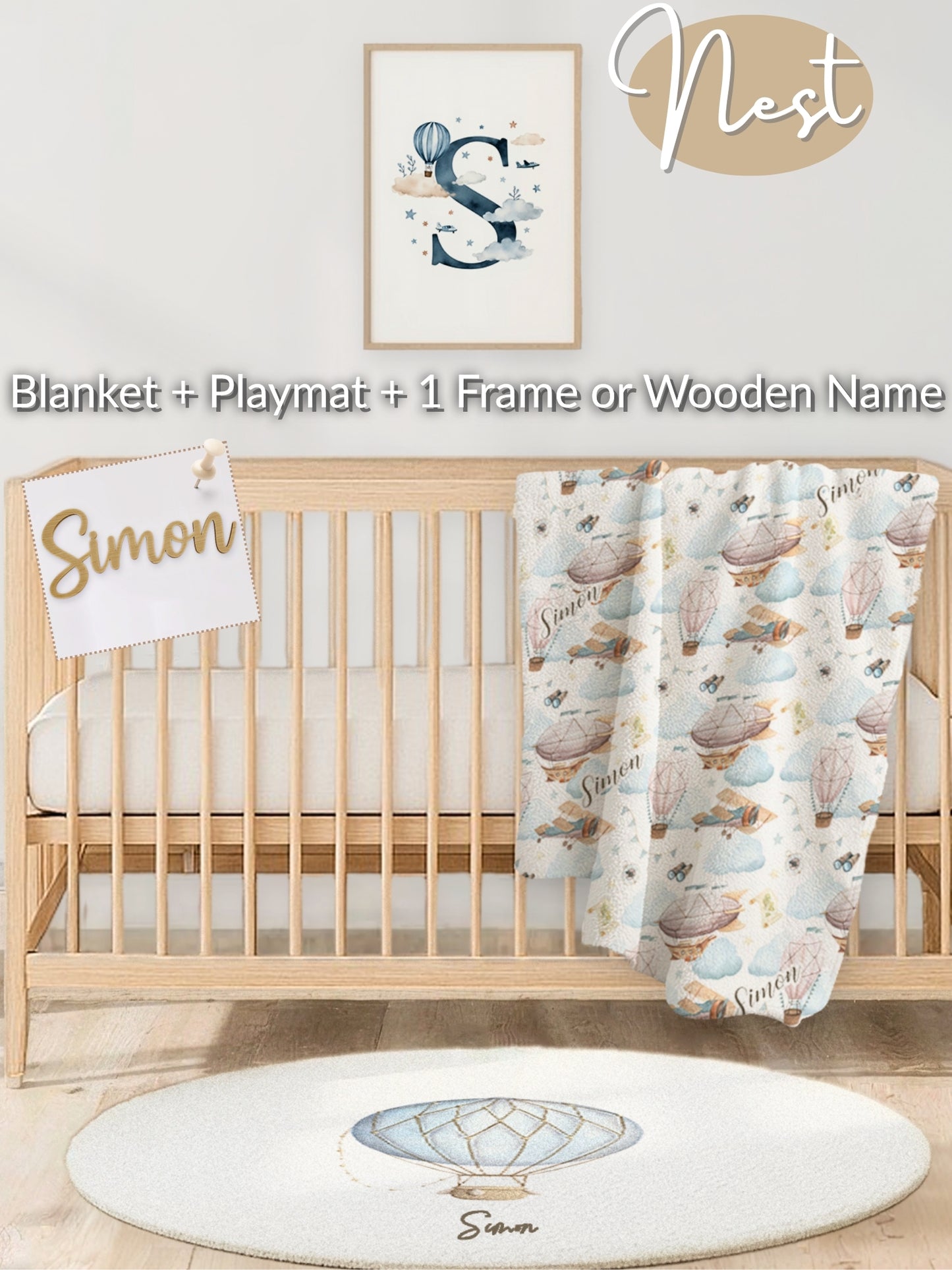 World Map Nursery Set