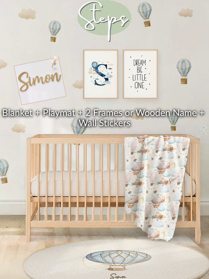 World Map Nursery Set