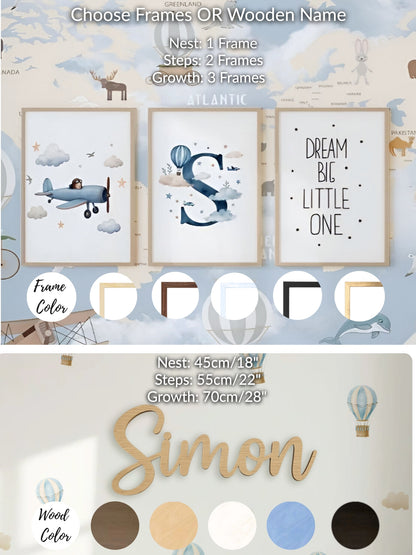 World Map Nursery Set