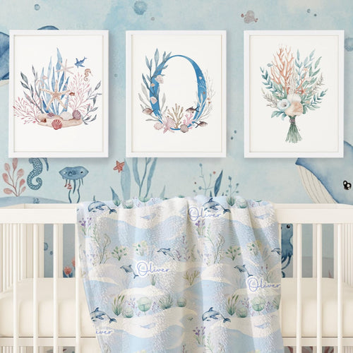 Wall-Art Set - Boy Under The Sea