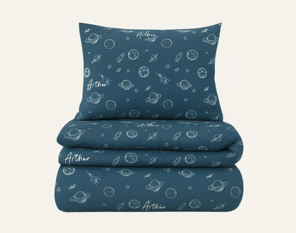 Space Universe Personalized Kids Bedding Set – Toddler & Junior Sizes