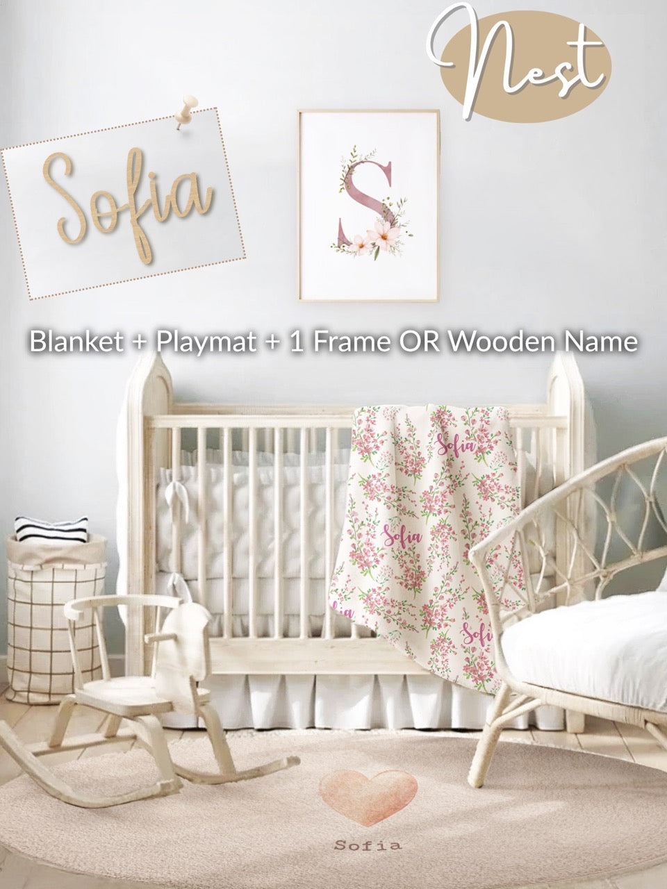 Floral Nursery Set