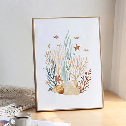 Wall-Art Set - Girl Under The Sea