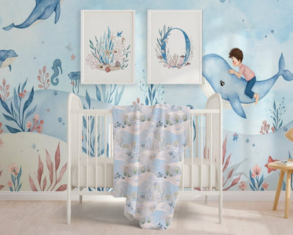 Personaliseerde Babydeken met Vliegtuig Ontwerp – Aanpassingsnaamdeken voor Jongens – Zachte Vacht Babykamer Throw – Geboortegeschenk, Babyshower Present