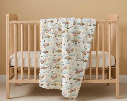 World map - Print Personalized Baby Blanket