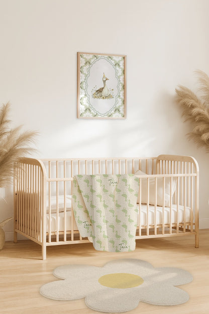 Soft Baby Rug with Name – Daisy Flower Playmat