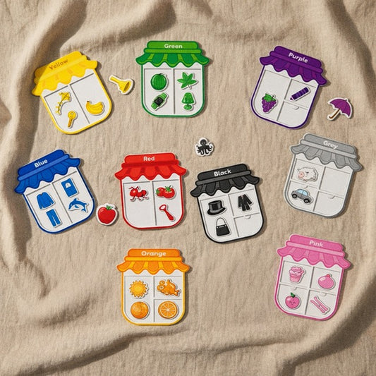 Magnetic Color Sorting Set (55 Pieces)