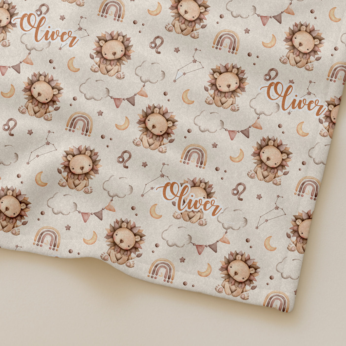 Boho Personalized Baby Blanket