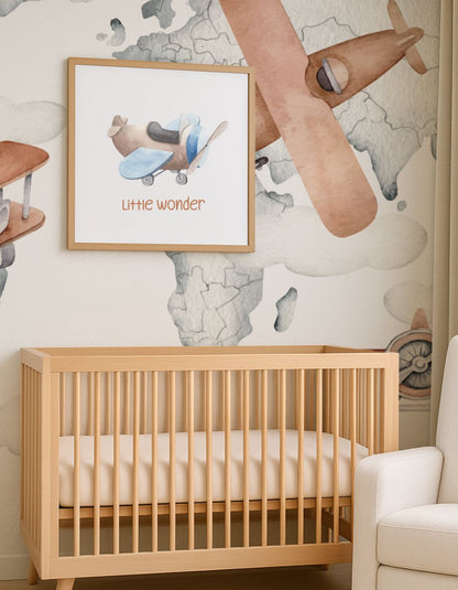 Airplane Nursery Wallpaper Peel & Stick