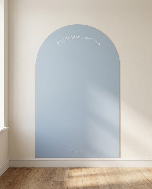 Dusty Blue Minimal Magnetic Wall