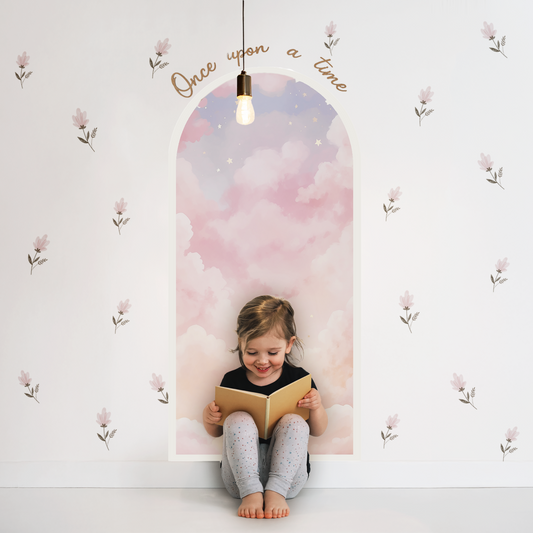 Dream Portal Sticker – Floral Arch Wall Decal
