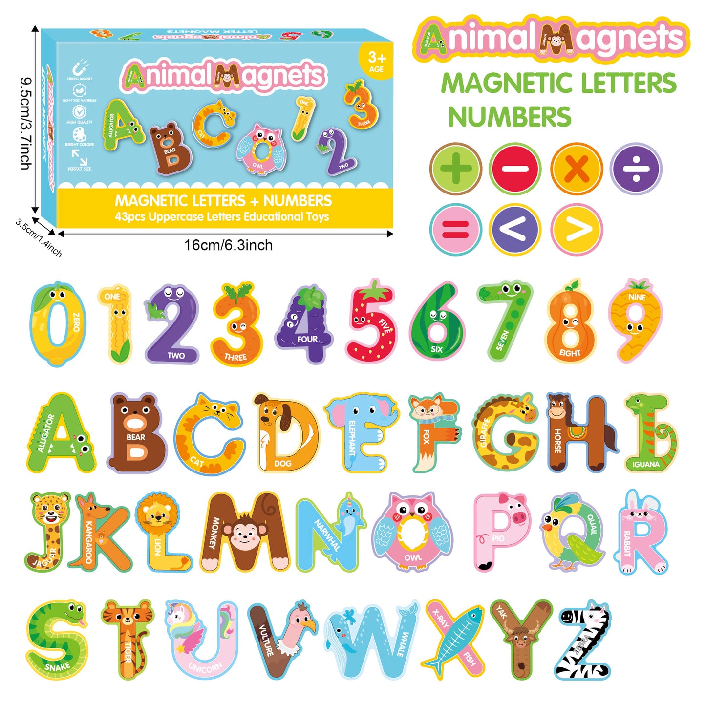 Magnetic Learning Fun for Little Explorers / Alphabet & Numbers (2–3 Years)