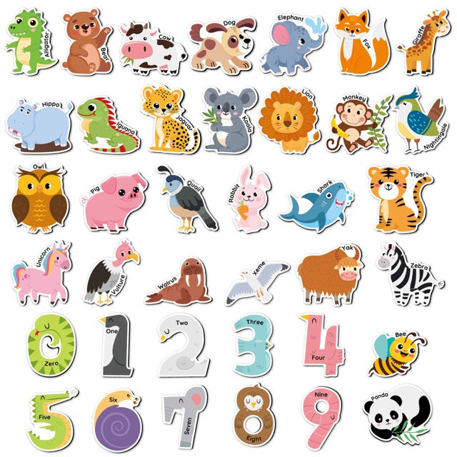 Animals & Numbers Learning Set (38 Pieces)