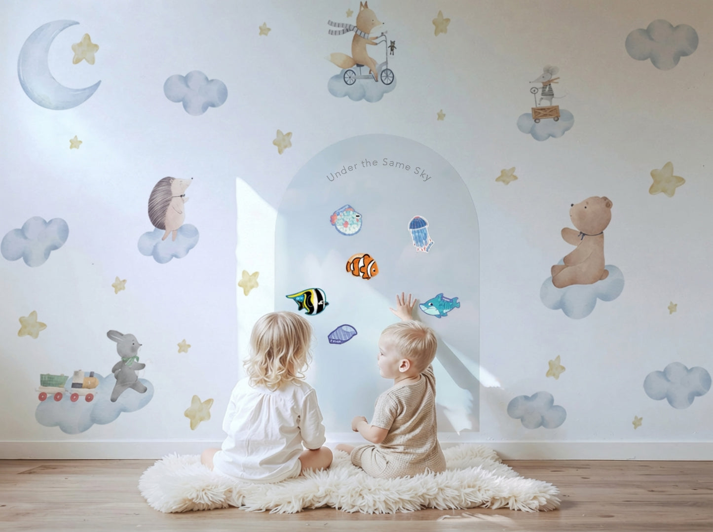 Soft Sky Magnetic Playroom Sets