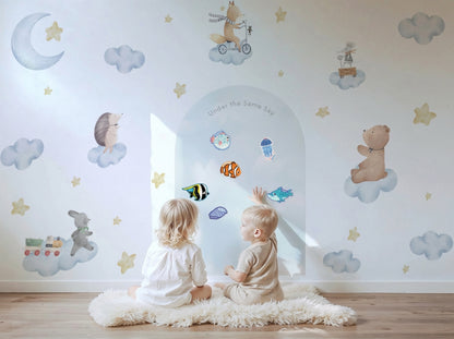 Soft Sky Magnetic Playroom Sets