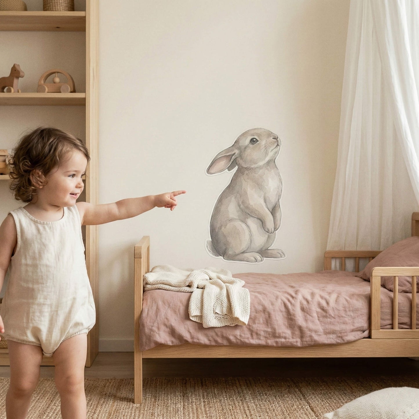 Bunny Wall Sticker (Peel & Stick)