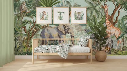 Jungle Nursery Wallpaper Peel & Stick